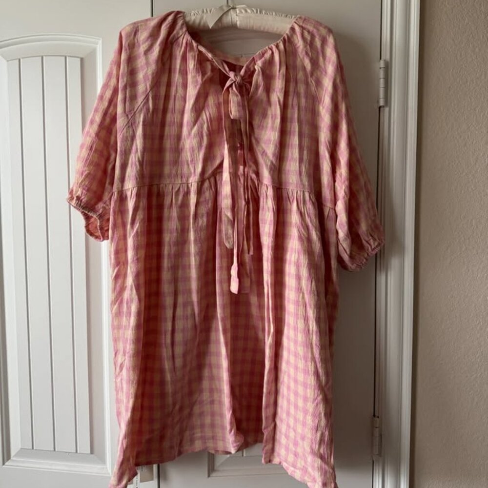 NWT Florence Mini Dress | Pink/Yellow Gingham in XS (6-8)